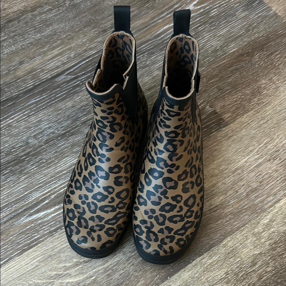 Leopard Print Ankle Boots